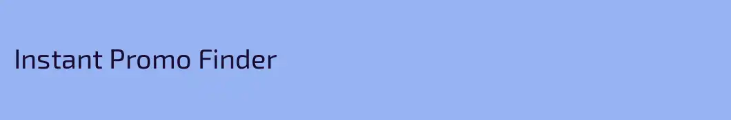 Instant Promo Finder